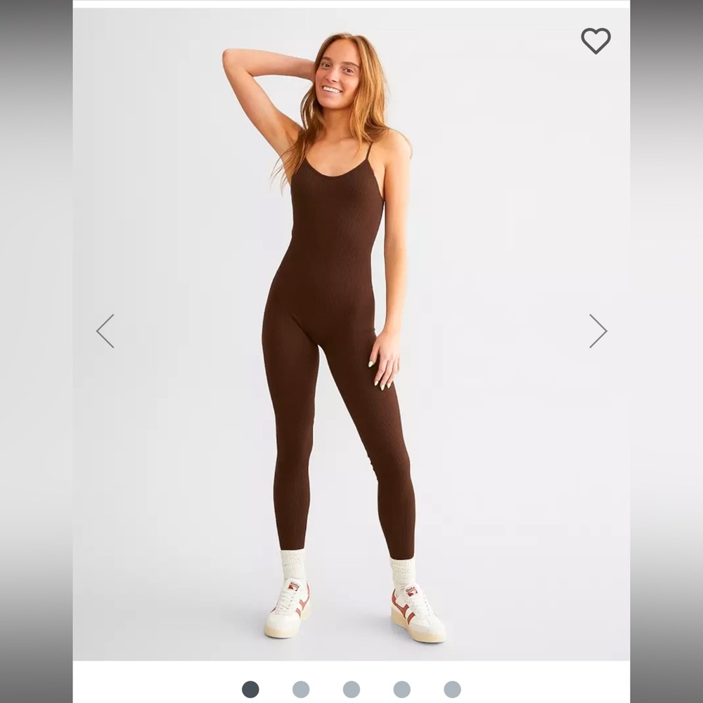 FCT Basics Seamless Ribbed Jumpsuit (Nude)